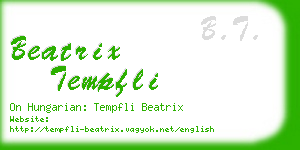 beatrix tempfli business card